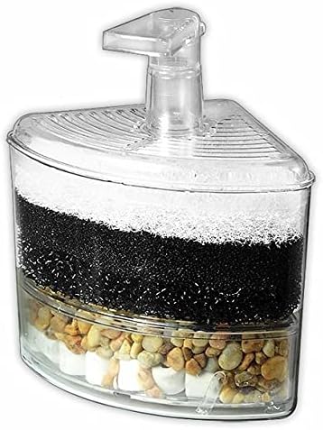CNZ XY-2008 Corner Filter Air Driven Bio Sponge Up to 15 gallons, 4-Pack