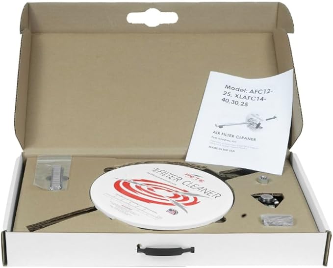 Original Air Filter Cleaner by Pete Industries - Heavy Duty Construction built to last - Made in USA - 360 Degree rotating filter cleaner