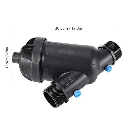 Gardening Filter Irrigation Filter Y Type Mesh Drip Irrigation Filtration Equipment for Greenhouse Agricultural Farm Garden Plastic MNPT 2in DN50 120mesh (Small)