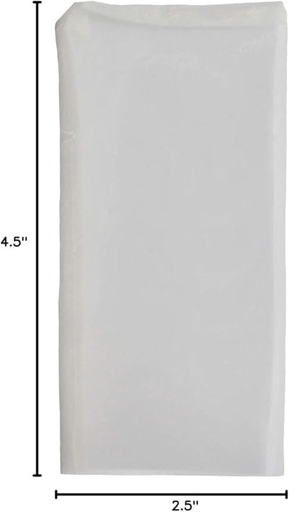 Dulytek Premium Nylon 20 Pcs Filter Bags, 100 Micron, 2.5" x 4.5", Double-Stitching, Zero Blowouts, Made in the USA
