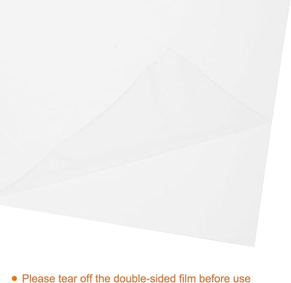 uxcell 4Pcs A4 Gel Light Lighting Filter Overlay Transparent Color Correction Plastic Vinyl PVC Sheets Photography Television Clear,0.2mm
