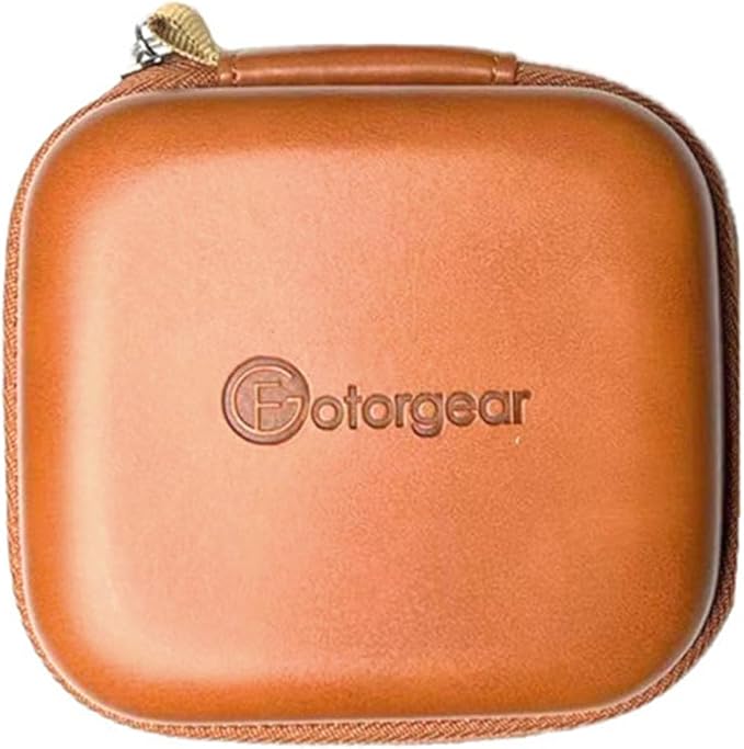 Fotorgear 67mm Phone Filter Storage Bag, Leather filter storage bag Clip On Filters Kit for Phone & Camera 67mm Adapter Ring, Phone Lens Clip Compatible with iPhone(Bag Only)