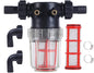 3/4''1/2''hose barb filter, sedimentation filter accessories for inlet water of pressure washer (304 stainless steel, with 40 mesh and 100 mesh filter screens)