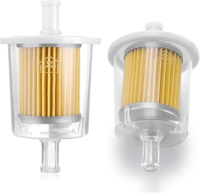 FUEL FILTERS INDUSTRIAL HIGH PERFORMANCE UNIVERSAL INLINE GAS FUEL LINE 3/8" 2 Pack