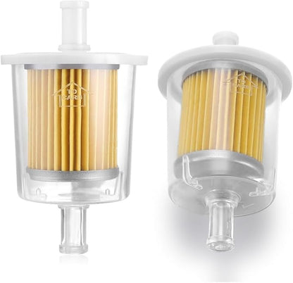 FUEL FILTERS INDUSTRIAL HIGH PERFORMANCE UNIVERSAL INLINE GAS FUEL LINE 3/8" 2 Pack