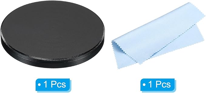PATIKIL 55mm Lens Cap, Camera Lens Cap Cover Universal Lens Filter Stack Cap Front Metal Protective Case Cover with Cleaning Cloth for Photography Camera Filter