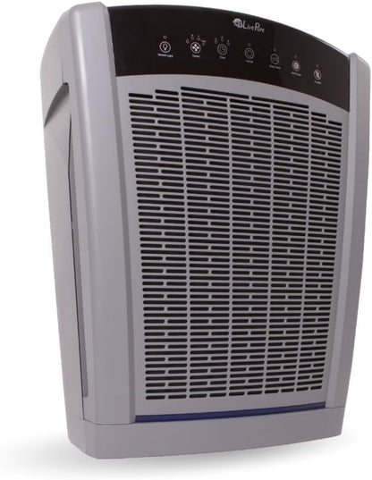 LivePure Bali Series Multi-Room Whole House Large Console Air Purifier, True HEPA Filter Captures Allergens, Smoke, Mold, Pollen, Dust Mites, Graphite