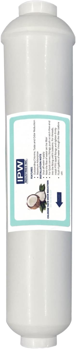 IPW Industries Inc. | W-525 Reverse Osmosis Water Filter Replacement Set - Carbon Block, Sediment, RO Membrane, and Inline Granular Activated Carbon