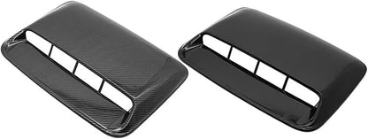 Car Universal Hood Vent Air Outlet Cover Compatible For Infiniti Compatible For Mazda And Tesla Hood Scoop Air Flow Intake Vent Cover(Bright Black)