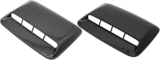 Car Universal Hood Vent Air Outlet Cover Compatible For Infiniti Compatible For Mazda And Tesla Hood Scoop Air Flow Intake Vent Cover(Carbon look)
