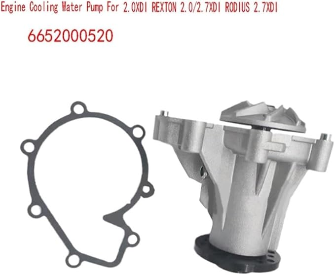 6652000520/6652000520 Engine Cooling Water Pump Assembly for SsangYong Kyron Rexton Rodius Actyon 2.0L 2.7L XDI 2004-2010