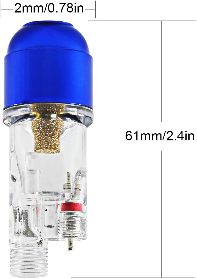 HUBEST New Airbrush Filter 1/8'' Comfortable Handy in-Line Mini Air Filter Moisture Water Trap Spray Pen Brush Tool Oil-Water Separator