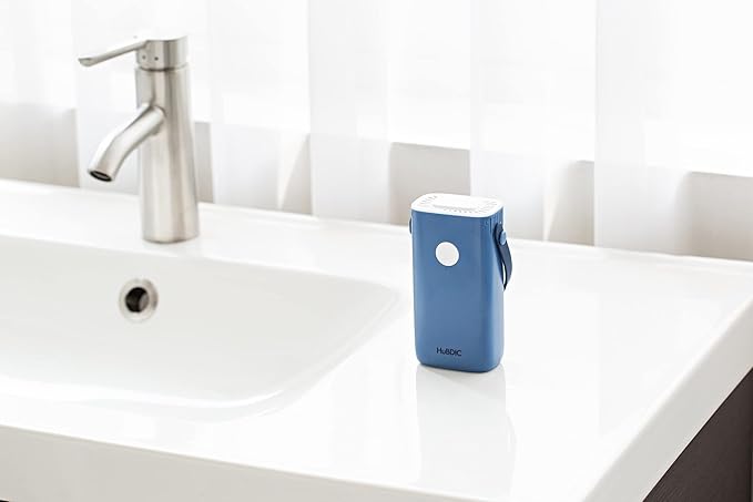 HubiCare Mini Portable Air Purifier - Cordless Air that does not require a HEPA filter & Eliminates Odors - Cars, Pet Litters, & Shoe Closet (Blue)