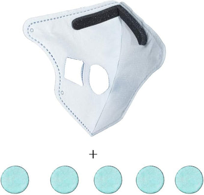 LSGTT Personal Smart Electric Air Face Mask,Reusable Wearable Air Purifiers Mask,With Fan for Air Supply, Used for Cycling,Running, Weeding, Outdoor Sports