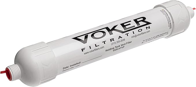 Voker Holding Tank Vent Filter (5/8") - Made In The USA - Direct Replacement for Sealand/Sanigard/Dometic OEM Filters (5/8")