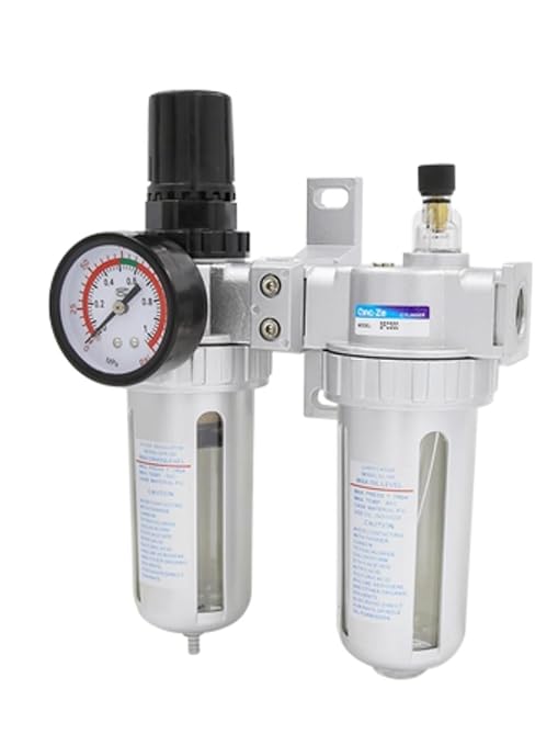SFR200 Two-Piece SL Oil-Water Separation Gas Source Treatment air Filter Pressure regulating Valve SFC200/300/400(SFC300 Copper Filter Element)