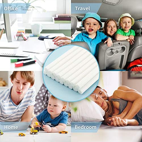 40 Pieces Humidifier Filter Cotton Refill Travel Mini Humidifier Filters Sticks Car Filters Replacement Parts for Portable Personal USB Powered Smart H20 in Office Bedroom(4 Inch)