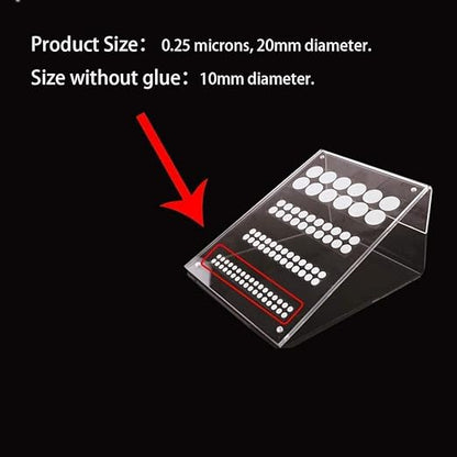 [64 pcs Synthetic Filter Paper Stickers (20mm Diameter)]+[64 pcs Self Healing Injection Ports (20mm Vial Rubber Stop)]
