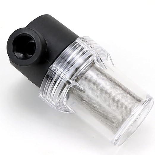 Precision Inline Filter 40 Mesh - 1/2 3/4 1 Inch Stainless Screen for Water Treatment & Greenhouse Systems(1l2 inch)