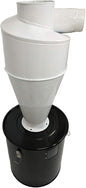TECHTONGDA Cyclone Dust Separator 5.9inch Outlet for Vacuum Dust Collector Extractor Filter Woodworking with 13.2 Gallon Collection Drum