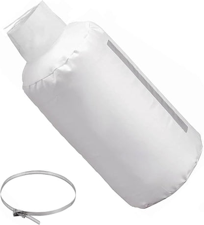 30 Micron Dust Collector Bag with Clamp, 4'' Universal Vacuum Filter Bag for Table Saw, Planer, Woodworking Tools - Fits DEWALT DW735, DW734, Grizzly, Delta, Shop Fox, Rockler & Most Dust Collectors