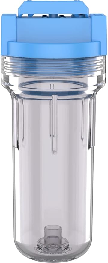Pentair OMNIFilter U25 Filter System, 10" Standard Whole House Water Filtration System with Built-in Shut Off Valve, 3/4" NPT, Includes Housing, TO1 Cartridge, Wrench and Mounting Bracket, 5 Micron
