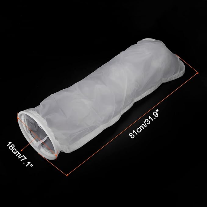 uxcell Paint Filter Bag 300 Mesh (31.9"x7") Nylon Strainer for Filtering Paint, Gasoline, Fuel