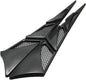 2Pcs Universal Black Cars Auto Vehicle Tuning Air Flow Intake Scoop Bonnet Vent Cover Hood Trim Decoration Exterior Accessories