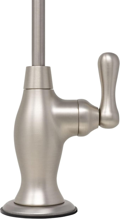 Metpure Non-airgap NSF Certified RO Faucet Reverse Osmosis Drinking Water Filtration System Water Dispenser Spout (Satin Nickel). Vase Style with Faucet Wrench.