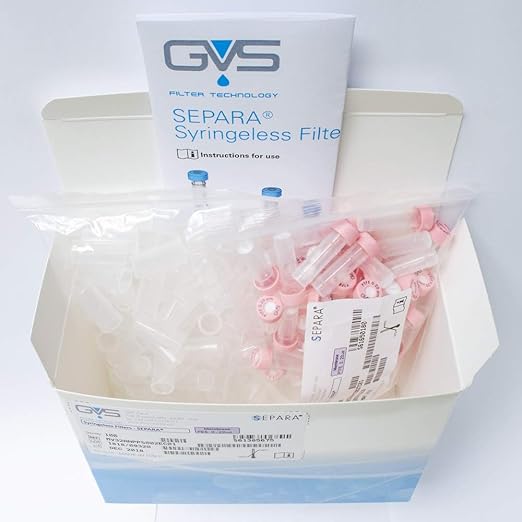 GVS Filter Technology, Separa Syringeless Filter Vial, PTFE Membrane, 0.2µm, 100/pk