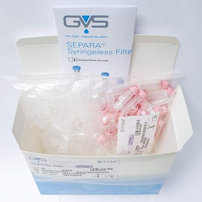 GVS Filter Technology, Separa Syringeless Filter Vial, PTFE Membrane, 0.2µm, 100/pk