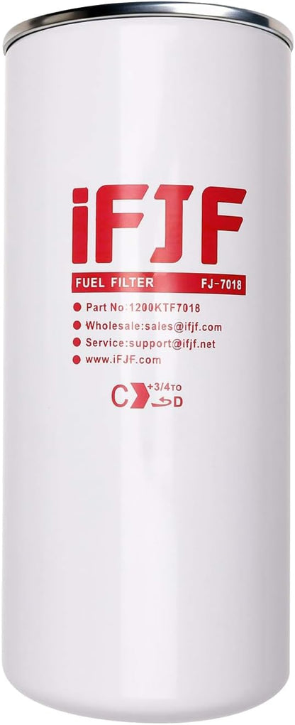 iFJF F1810PM0 Fuel Filter Element Spin-on Particulate Replacement for 1200KTG9075 Filter Head 18 GPM 1-12UN 10 Micron Carbon Steel Canister