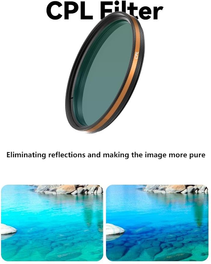 Fotorgear 67mm Phone Filter Storage Bag, Leather filter storage bag Clip On Filters Kit for Phone & Camera 67mm Adapter Ring, Phone Lens Clip Compatible with iPhone(Bag Only)