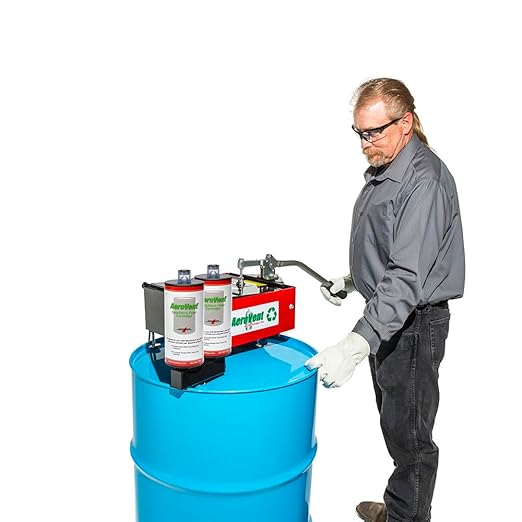 AeroVent 3X Aerosol Can Disposal System (Part #10004721) | Processes 3 Cans Simultaneously | Fits Cans Up to 3" Diameter & 10.5" Length | Viz-a-Ball Indicator | Heavy-Duty Steel | Made in USA
