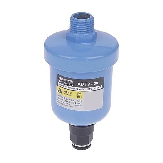 ADTV-30 G1/2 1.5 Mpa Auto Drain Valve Floating Drainer for Air Compressor DN15 Mini Air Filter Simple Automatic Drainer