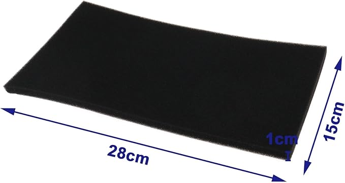 2pcs Air Filter Foam 28x15x1cm 60PPI Filter Mat Filter Insert for Scooter Motorcycle Quad Lawn Mower Brush Cutter Motor Hoe Chainsaw Carburettor