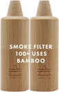 Personal Bamboo Smoke Air Filter 2 Pack - Odor and Smoke Eliminator - Travel Size Compact Filter, Home and Car