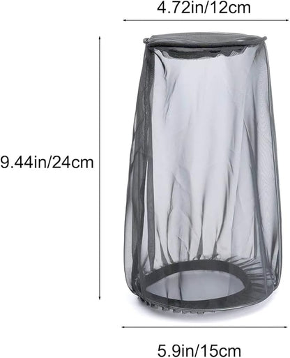 Air Intake Filter Sock Cover, Air Cleaner Protective Cover, Motorcycle Waterproof Air Filter Rain Sock Dustproof Protective Cover Fit for Harley (Size L), Black#L