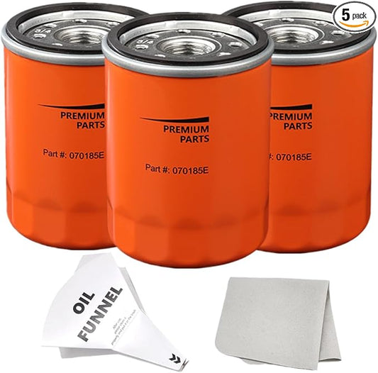 070185E Oil Filters with Paper Funnel Oil Wipe for Ge-nerac 8kw-24kw Air-Cooled and Portable Generators 760cc 990cc Engines Rep 070185ES 70185