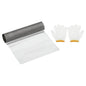 PATIKIL 40" L x 16" W Woven Wire Mesh, 120 Mesh 304 Stainless Steel Air Vent Filter Screen with Gloves for Window Security Vent Cover Filtration Animals Fence