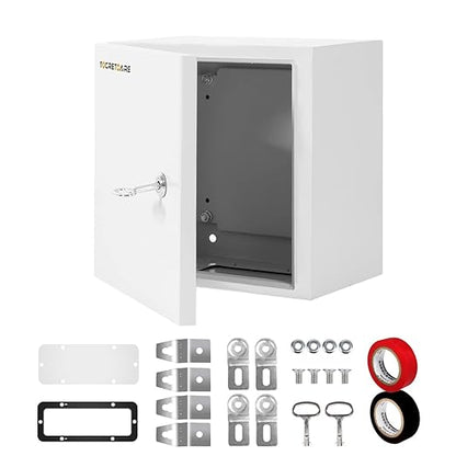 Outdoor Electrical Junction Box, 12 x 12 x8'' NEMA 4X Enclosure Box, Wall Mounted IP66 Waterproof & Dustproof Lockable Metal Junction Box