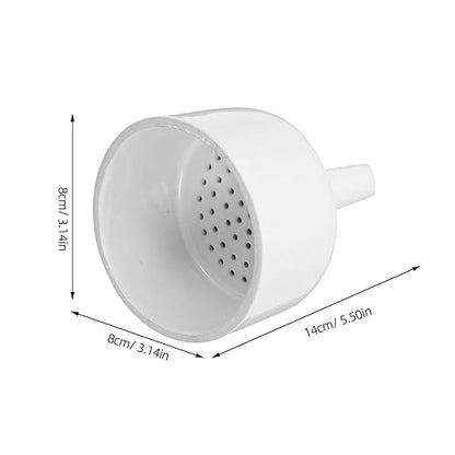Veemoon 80Mm Ceramic Buchner Funnel Laboratory Filtration Filter Funnel with Stopper White Chemical Filter Paper for Student Experiments