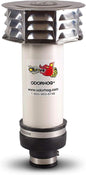 OdorHog Metal Cap Clamp On Vent Stack Pipe Filter 1.5", PVC, Removes Outdoor Septic and Sewer Odor Problems