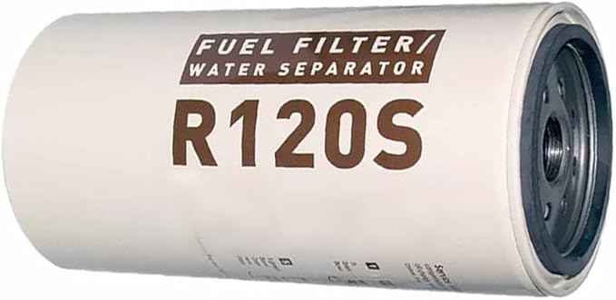Filter Cartridge R120S - 2 Micron Spin-On Fuel/Water Separator Replacement Element Fits Racor 4120/6120 Series