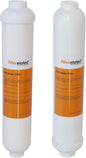 Filterelated 2-Pack GAC & PMB RO Water Filter Cartridges, for 3/4 Stage RO/DI Systems, Aquarium, Reef Tank, Hydroponics, Reduces Chlorine, Heavy Metals, Sediment