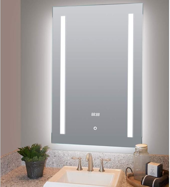 LED Bathroom Mirror with Demister Pad and Touch Switch (50x70)