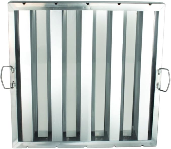 Soro Essentials- 20" W x 20" H Stainless Steel Commercial Kitchen Hood Filter with Handles- Hood Filters Range Hood Filter Range Hood Baffle Grease Filter for Restaurant Kitchen Exhaust Hoods