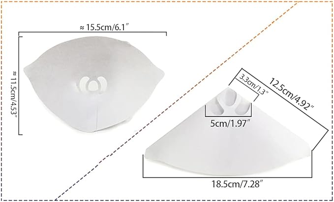 50Pieces 3D Printer Filter Resin Filter White Paper Cup 3D Printer Thicker Funnel Photocuring Consumables White