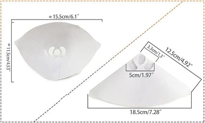 50Pieces 3D Printer Filter Resin Filter White Paper Cup 3D Printer Thicker Funnel Photocuring Consumables White