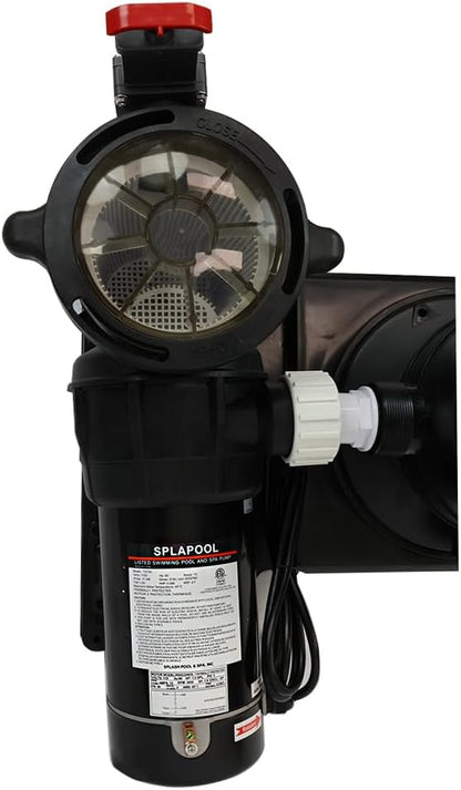 Rx Clear 1.5 HP Radiant PRC120 | Filtration System for Inground Swimming Pools Up to 35,000 Gallons | 1.5 Horsepower Extreme Force Pool Pump | 115 Volt | 1 1/2" Inch Threaded Ports